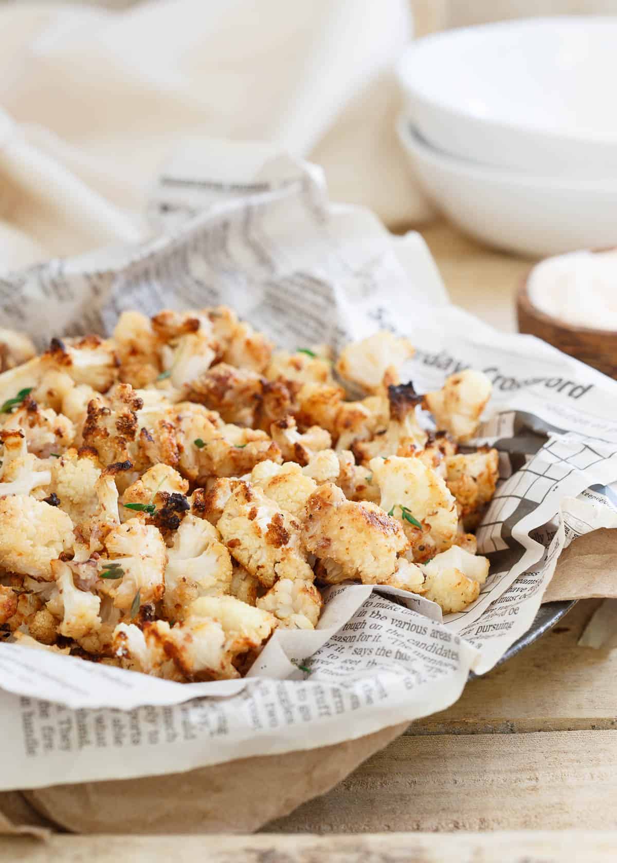 Salt and Vinegar Popcorn Cauliflower is just as addictive and delicious as the famous popcorn shrimp but with a healthier spin!