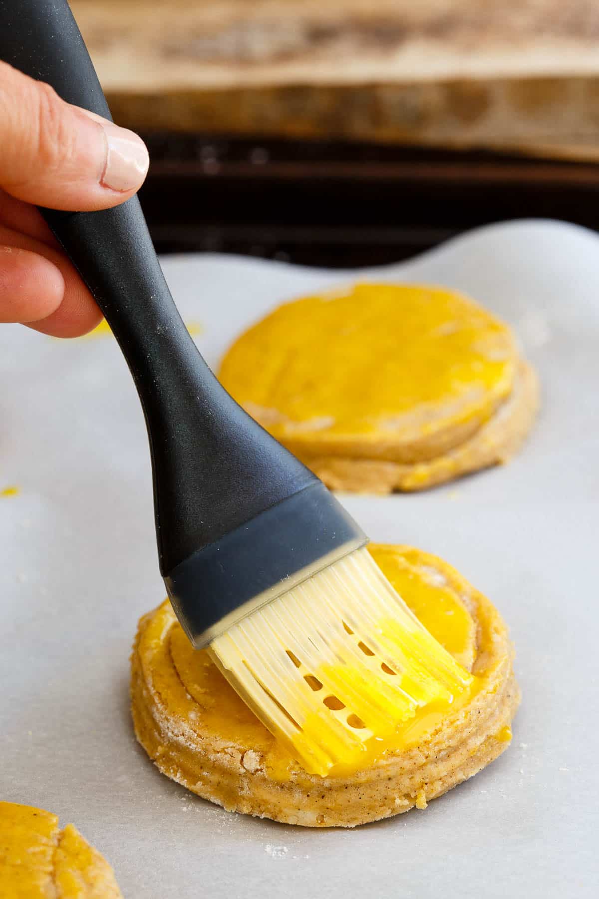 Paleo friendly butternut squash biscuits are infused with real vanilla bean and bake up nice and flaky on the outside with a soft, moist center.