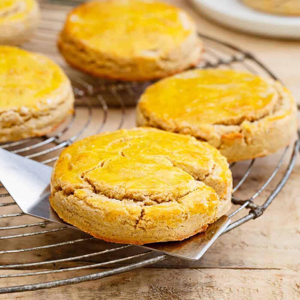These butternut squash biscuits are full of vanilla flavor with a crispy, flaky outside and soft, buttery inside. Even better, they're paleo!