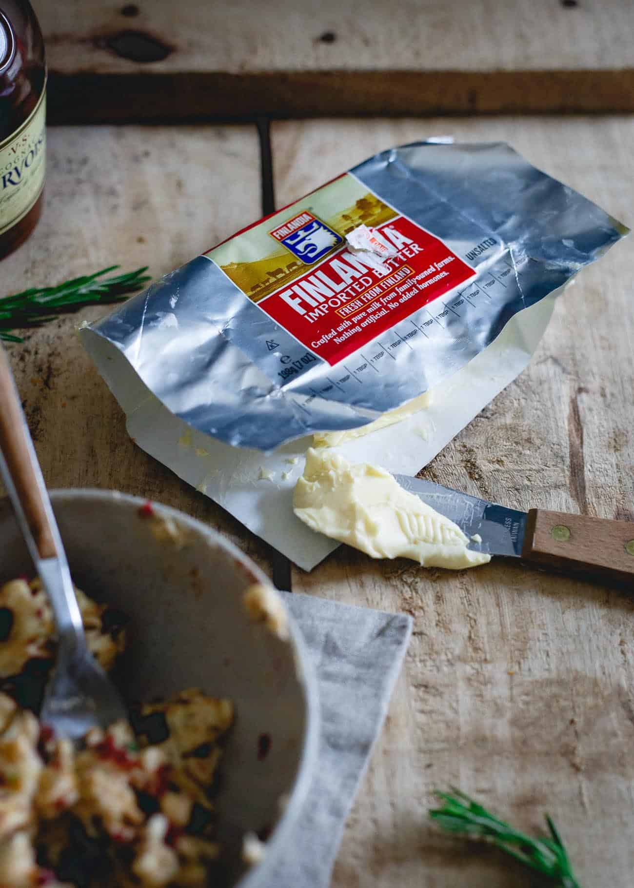 Take quality butter and kick it up a notch this holiday season with this cognac cranberry orange compound butter.