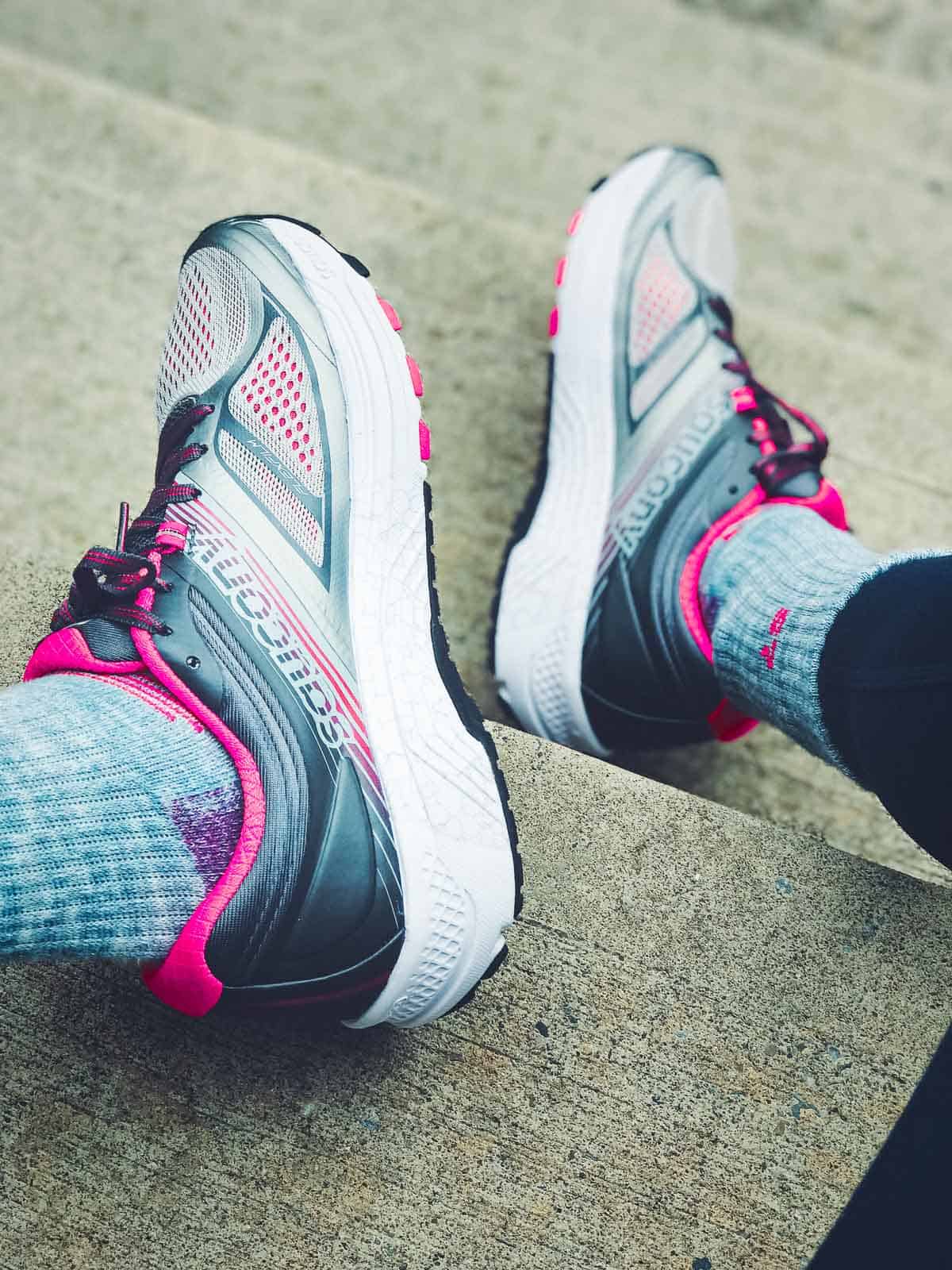 The Saucony Guide 10 is the perfect light stability running shoe.