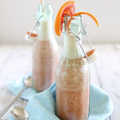 Bubbly Ginger Blood Orange Smoothie