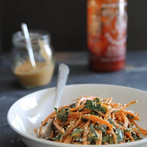 Spicy Thai Carrot and Kale Salad