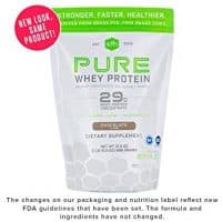 Pure Whey Protein Powder (Chocolate) by SFH | Best Tasting 100% Grass Fed Whey | All Natural | 100% Non-GMO, No Artificials, Soy Free, Gluten Free | 896g (Chocolate, 2 Pound Bag)