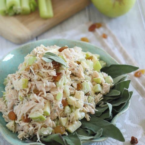 Honey Chicken Salad with Apples and Sage