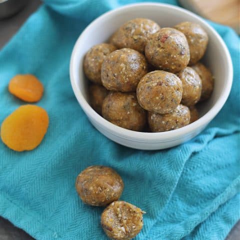 Apricot Almond Butter Snack Bites