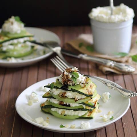 Grilled Zucchini Stack