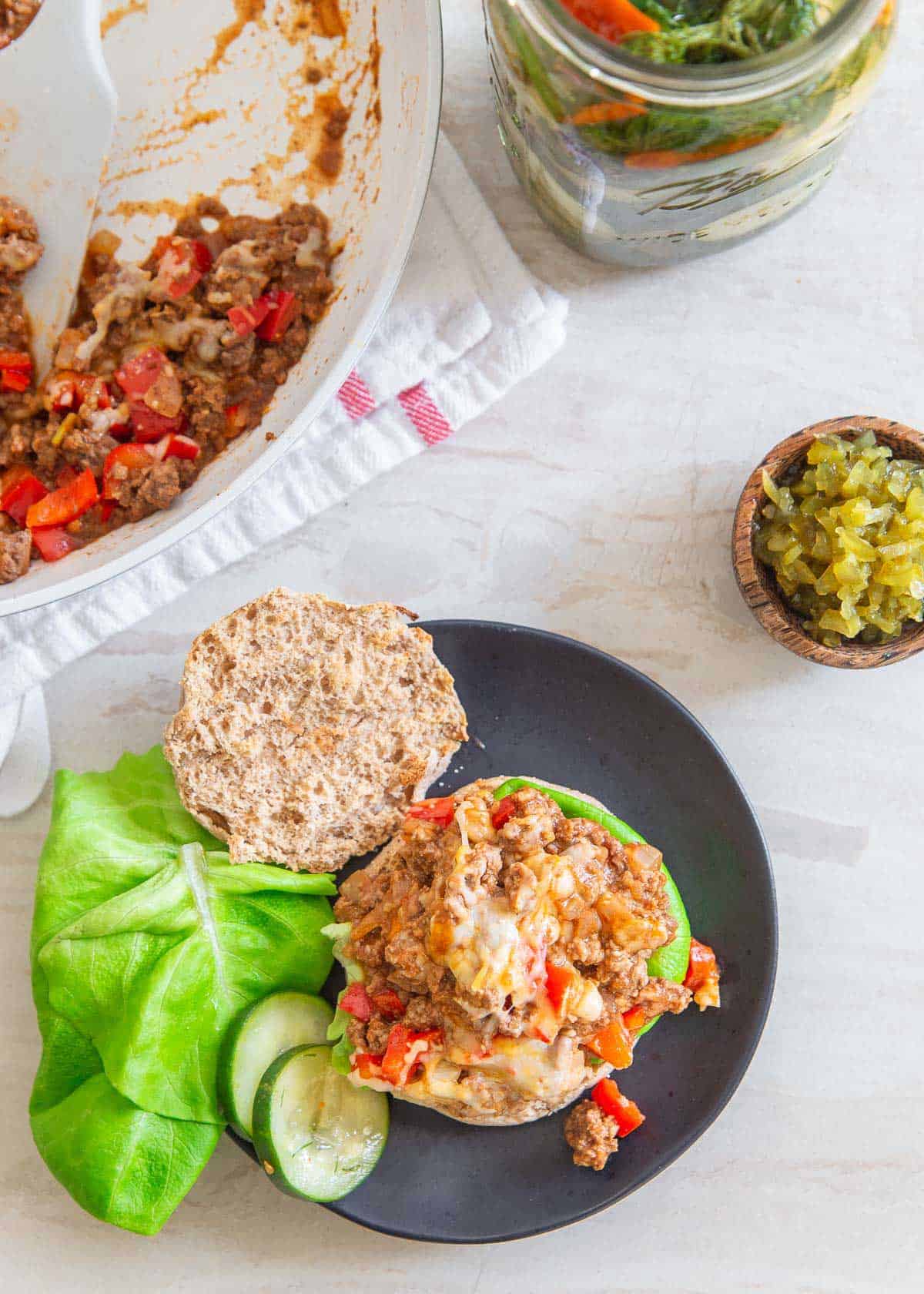 These healthy sloppy joes have all the comforting elements of the classic recipe without the guilt!