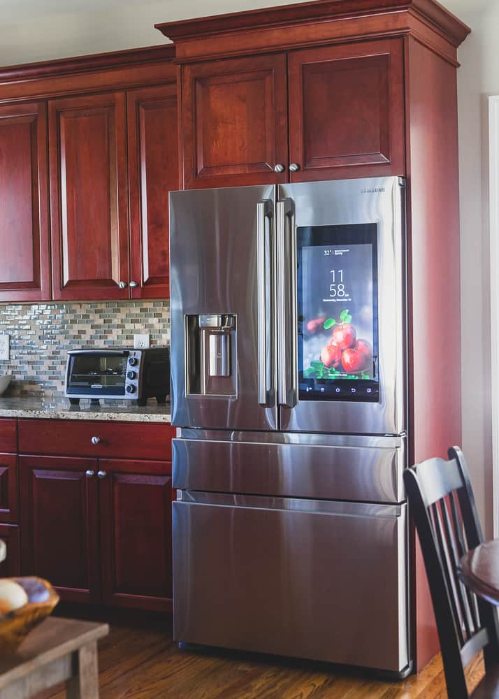 The Samsung Family Hub Counter Depth Refrigerator front profile.