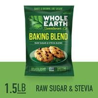 WHOLE EARTH SWEETENER CO. Baking Blend, Raw Sugar & Stevia Blend, Sugar Substitute, Stevia Sugar, Stevia Baking, Sugar Substitute, 1.5 Pound