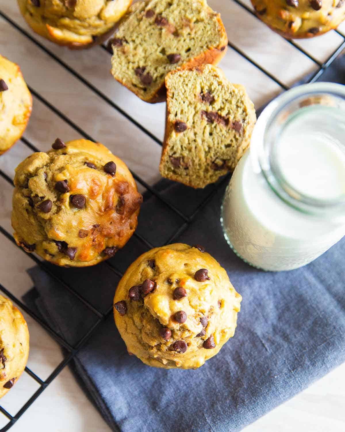 Healthy avocado muffins make a great snack for any time of day.