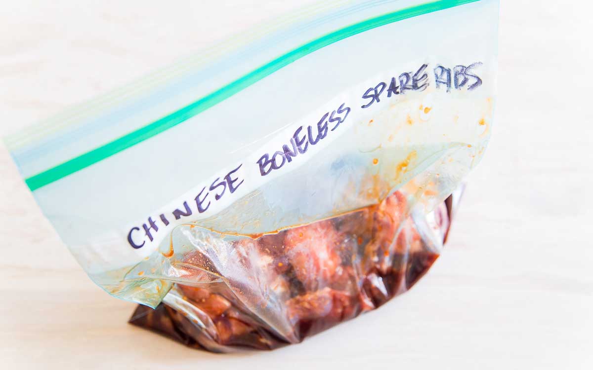 Learn how easy it is to make Chinese takeout quality boneless spare ribs at home with this simple marinade and baking technique.