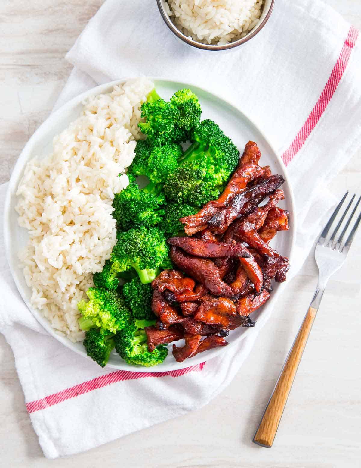 Enjoy these homemade Chinese boneless spare ribs with some white rice and steamed vegetables.