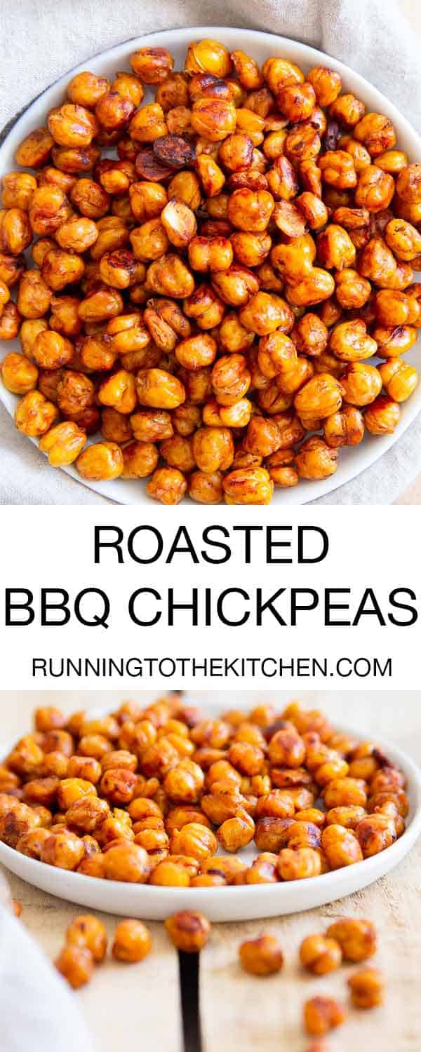 Look no further than these healthy roasted BBQ chickpeas for the perfect snacking option. Easy and delicious!