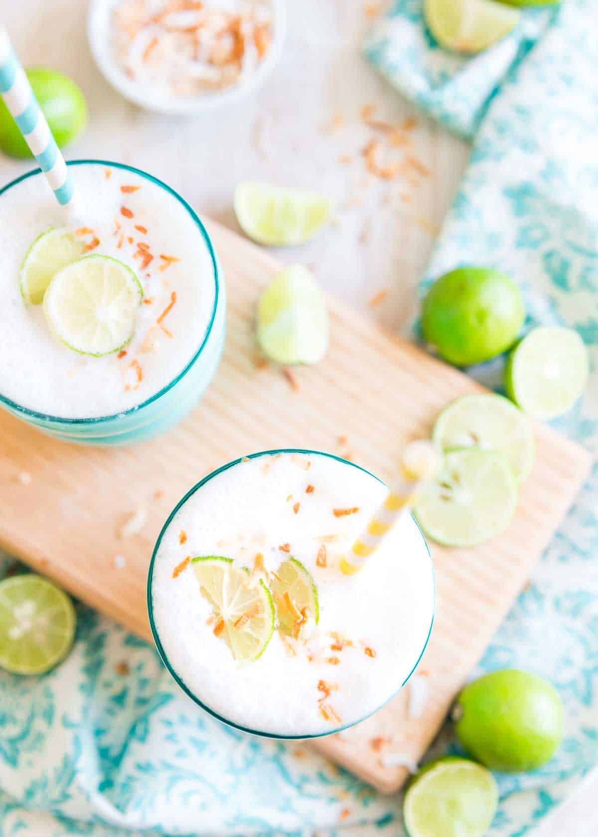 One sip of this key lime smoothie and you'll think you're on a beach vacation.