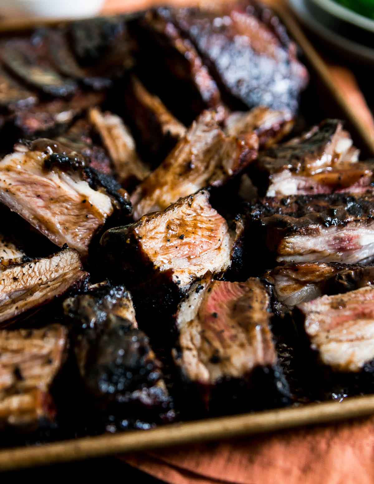 Grilled lamb ribs are packed full of BBQ flavor and the perfect summer recipe.