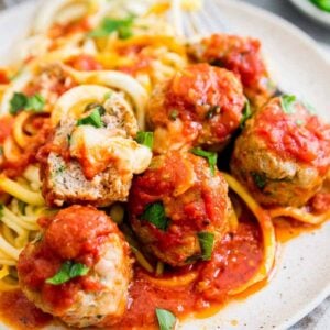 Cheddar Stuffed Turkey Zucchini Meatballs