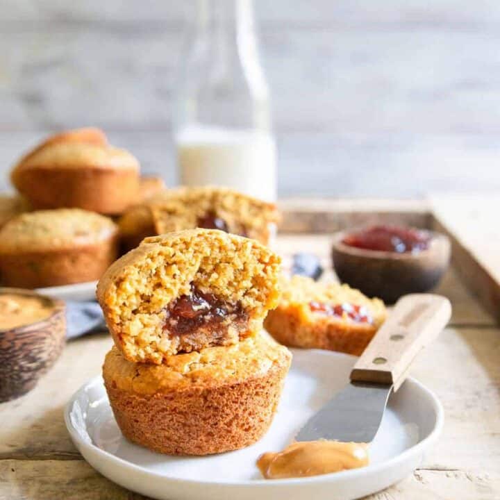 peanut butter jelly muffins