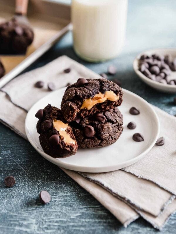 peanut butter stuffed black bean cookies