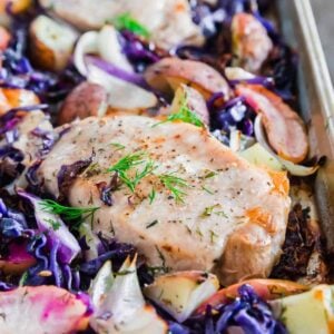 sheet pan pork chops