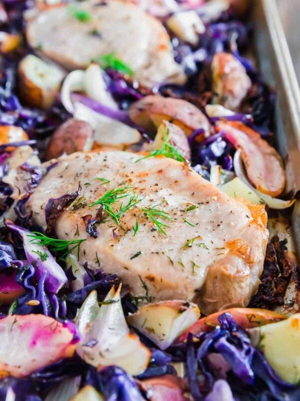 sheet pan pork chops