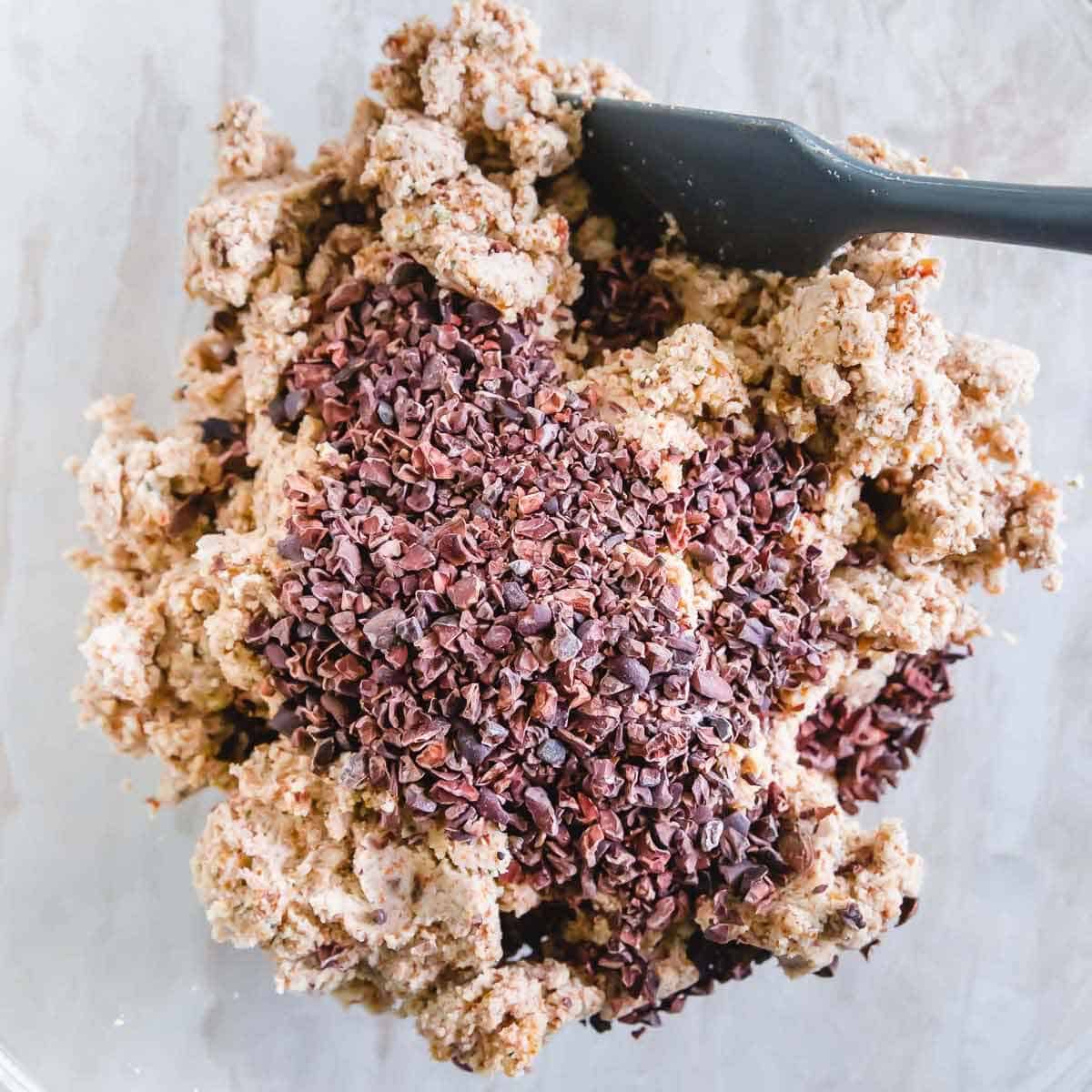 Using almond pulp to make healthier cookie dough bites