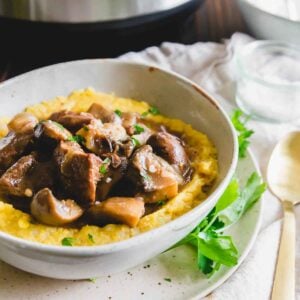 Instant Pot beef and mushroom stew