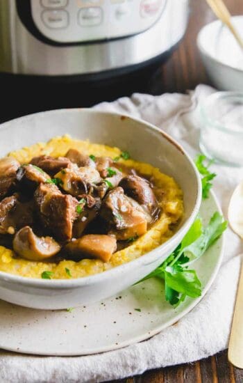 Instant Pot beef and mushroom stew