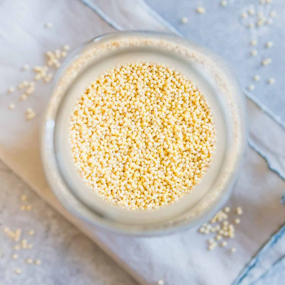 Millet is naturally gluten-free and makes a great alternative to oatmeal for breakfast.