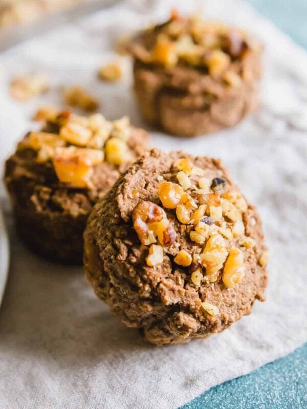 banana nut almond pulp muffins