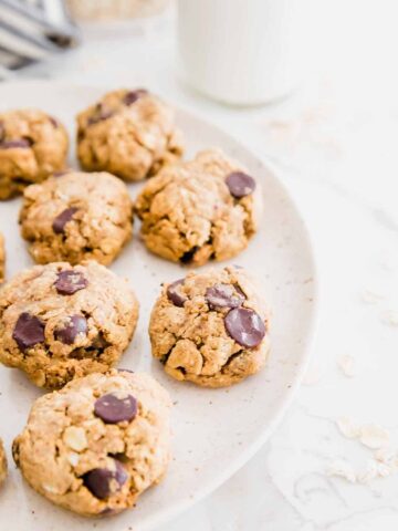 gluten-free vegan oatmeal chocolate chip cookies