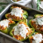 bison and rice stuffed peppers