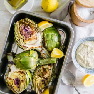 simple grilled artichokes