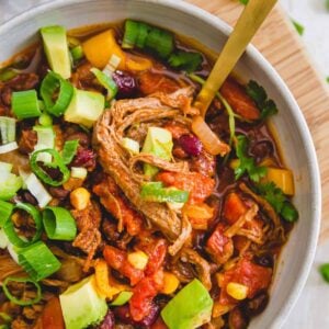 Beef brisket chili