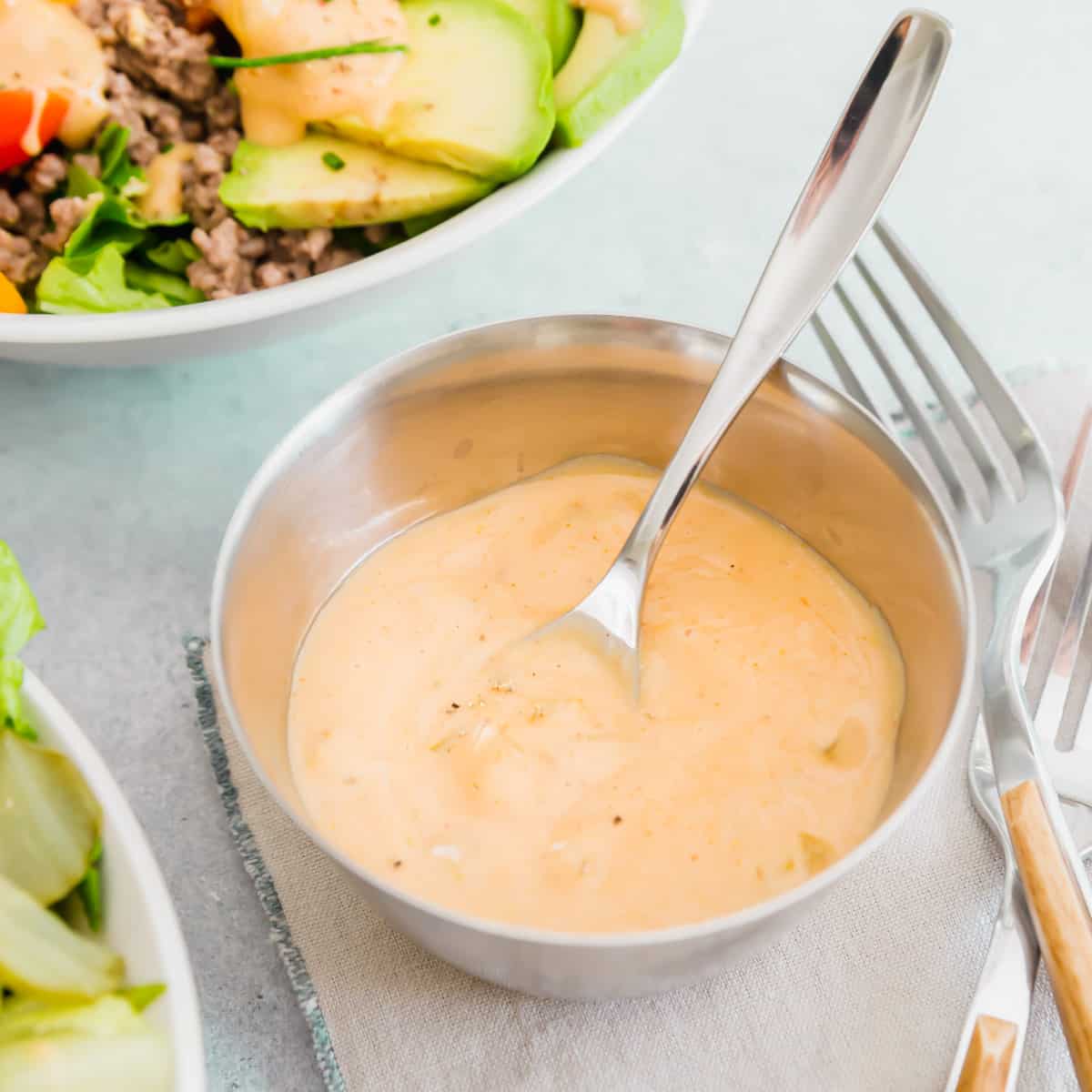 This homemade burger sauce is a healthier spin on traditional "special sauce" recipes. 