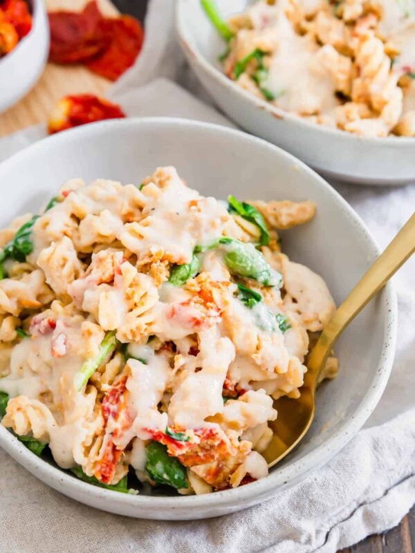 creamy white bean pasta