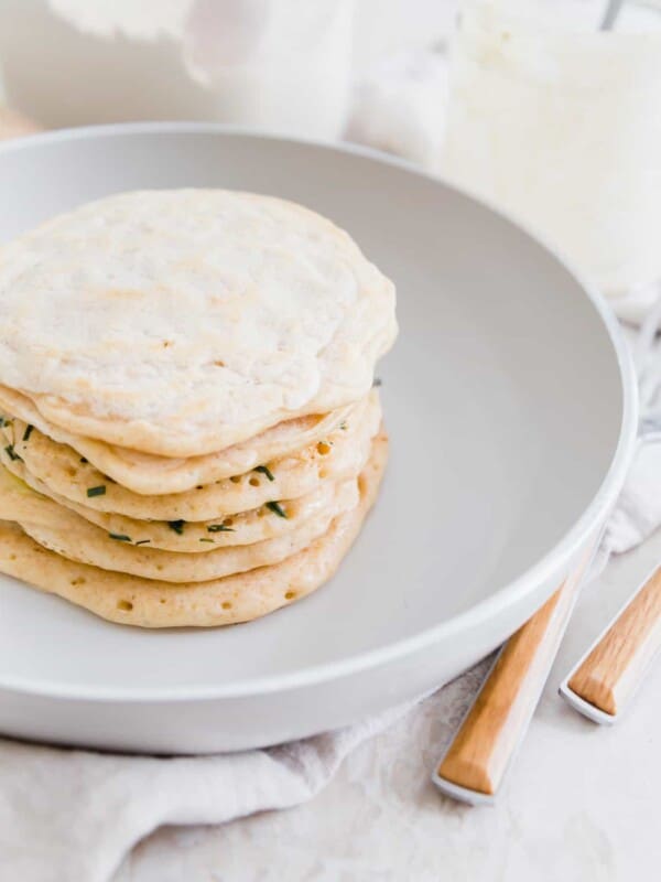 easy 1 ingredient sourdough discard pancakes