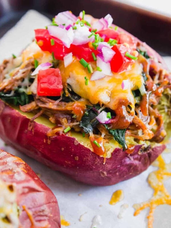 loaded brisket baked potatoes