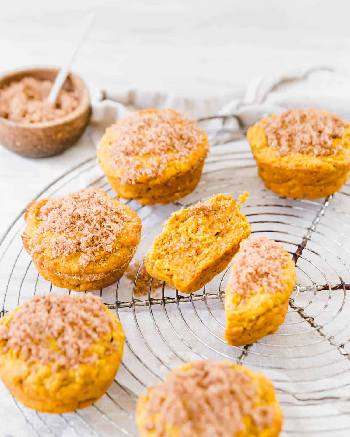 Enjoy these gluten free, dairy-free and vegan pumpkin muffins with just a handful of simple ingredients for the fall season.