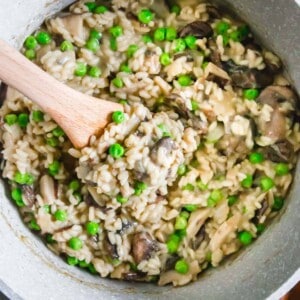 creamy vegan mushroom risotto