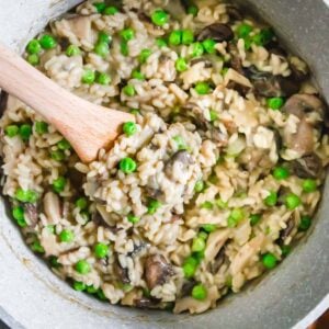 creamy vegan mushroom risotto