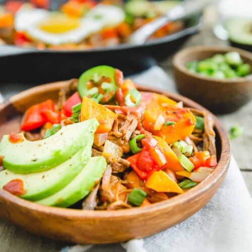 Brisket Hash - Easy Breakfast Skillet Brisket and Eggs Hash