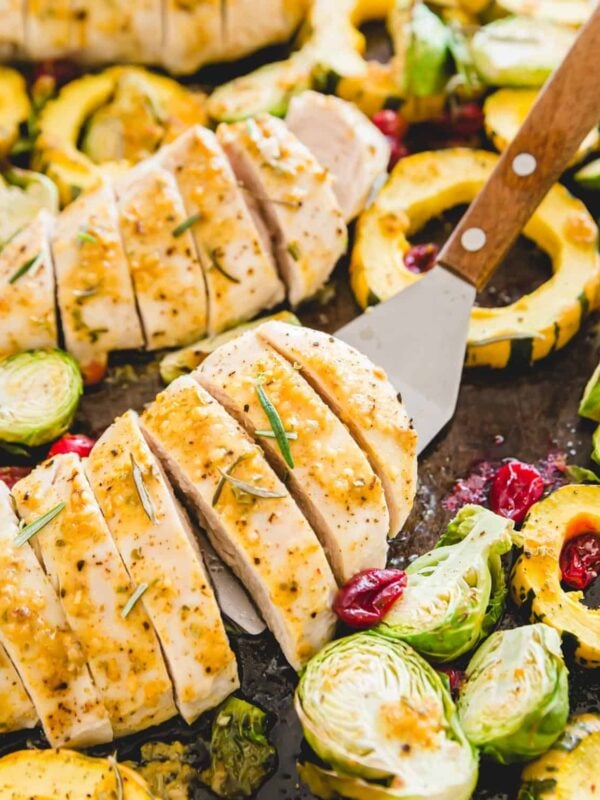 sheet pan maple mustard chicken