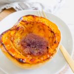 baked white acorn squash