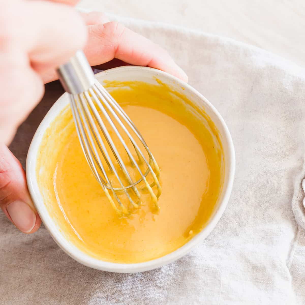 creamy turmeric garlic and lemon tahini sauce to serve with roasted romanesco