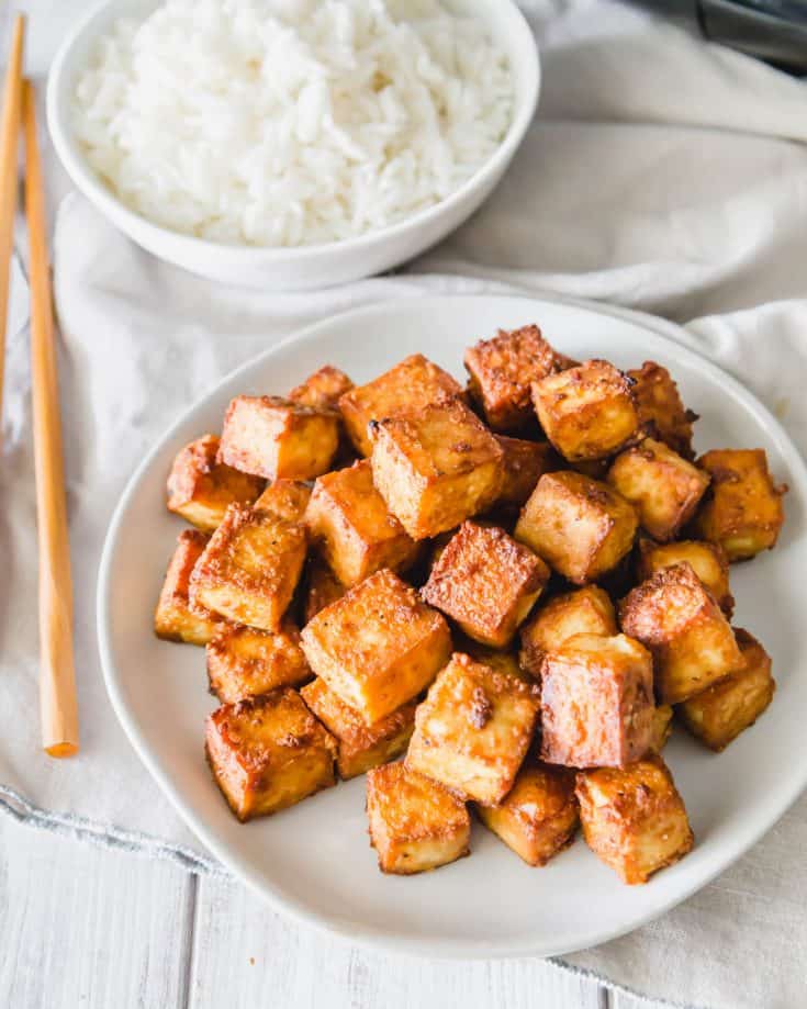 Air Fryer Tofu - Super Crispy Easy Air Fried Tofu Recipe