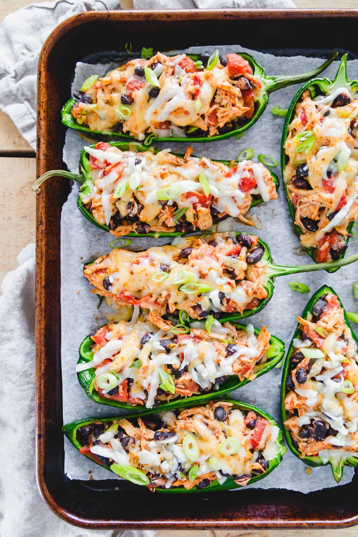 Cheesy Chicken Stuffed Poblano Peppers Easy Stuffed Poblanos