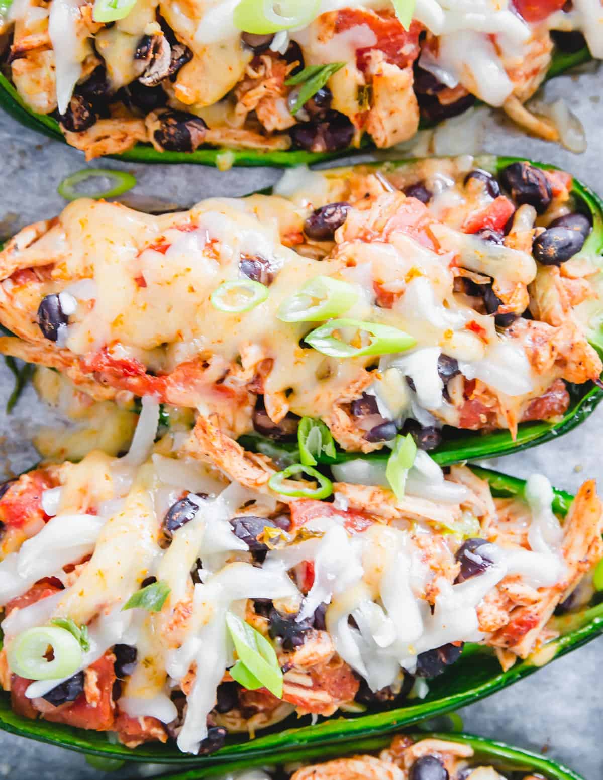 Enjoy these cheesy stuffed poblano peppers as a gluten-free, comforting and easy meal!
