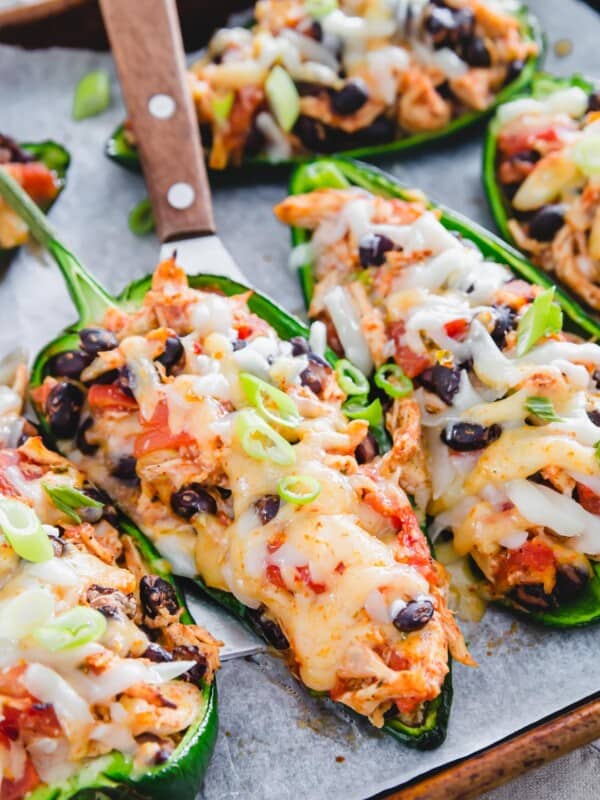 cheesy chicken stuffed poblano peppers