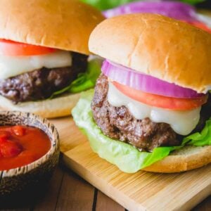 elk burgers.